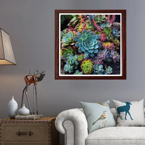 Vista 64 de Mys Aurora Rompecabezas de madera de cactus para adultos, 200 piezas Flor de cactus