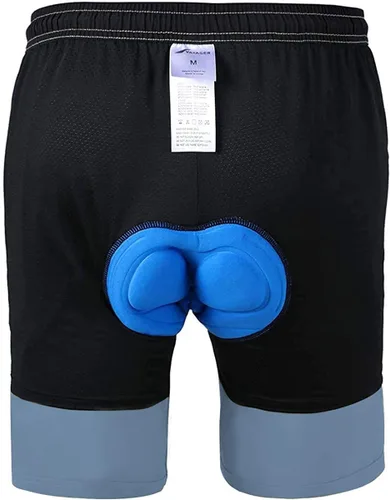 Vista 3 de VAYAGER - Pantalones cortos de ciclismo con acolchado 3D para bicicleta de montaña, ajuste holgado, ligeros