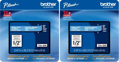 Vista 52 de Cinta laminada Brother Negro sobre Transparente, 6 mm (Tze111)