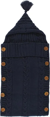 Vista 15 de Hudson Baby Unisex Baby Knitted Baby Lounge Stroller Wrap Sack, Navy, One Size (Pack of 2)