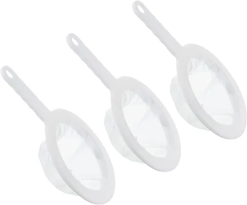 Vista 8 de PATIKIL Colador de filtro de alimentos de 9 x 6 pulgadas, paquete de 3 filtros de malla de malla de 80 filtros de malla fina con mango para filtro