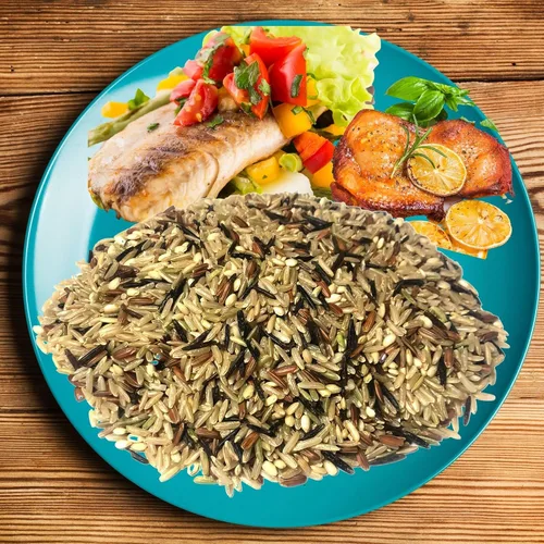 Vista 4 de Goose Valley Fusión de arroz marrón y salvaje, 5 libras, 5.0 lbs (paquete de 1)