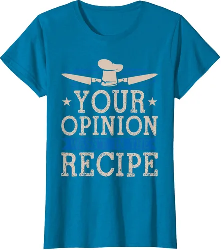 Vista 65 de Cooking Your Opinion Wasnot In The Recipe Chef Cook Baker - Camiseta, Negro, S