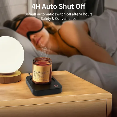 Vista 3 de Calentador de taza de café, calentador inteligente de tazas para escritorio, 3 controles de temperatura y apagado automático, calentador eléctrico