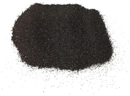 Vista 2 de Cojín abrasivo de terciopelo azul aguamarina de 4 pulgadas para coser, 1 libra de polvo esmeril, hecho a mano en Estados Unidos