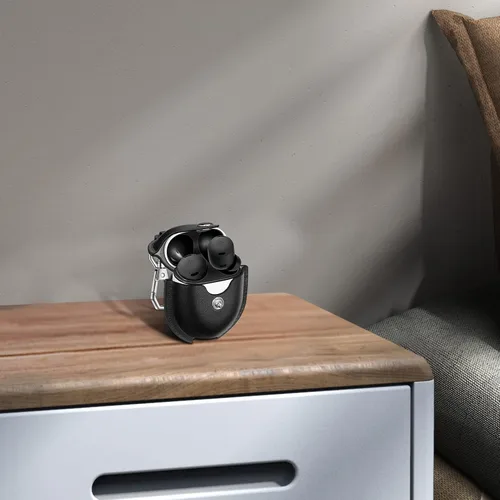 Vista 8 de Fintie Funda protectora para Google Pixel Buds Pro 2 (2024) / Google Pixel Buds Pro (2022), piel sintética de alta calidad, ajuste delgado, cierre
