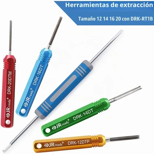 Vista 5 de JRready ST6306-1 Kit maestro de conectores Deutsch con herramienta de crimpado estilo torreta Deutsch JRD-HDT-48, conectores DT DTM DTP DTHD
