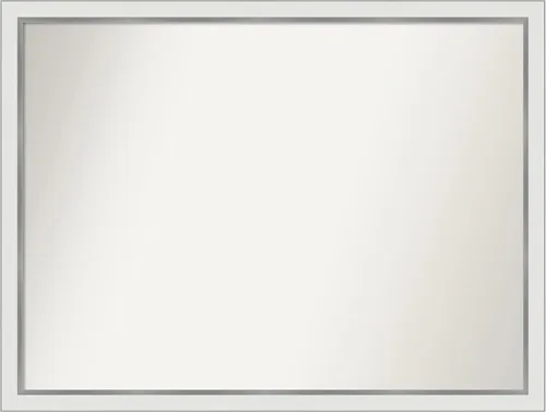 Vista 254 de Amanti Art Espejo personalizado, espejo de baño estrecho Alexandria White Wash, espejo de pared o espejo de tocador de baño sobre el fregadero