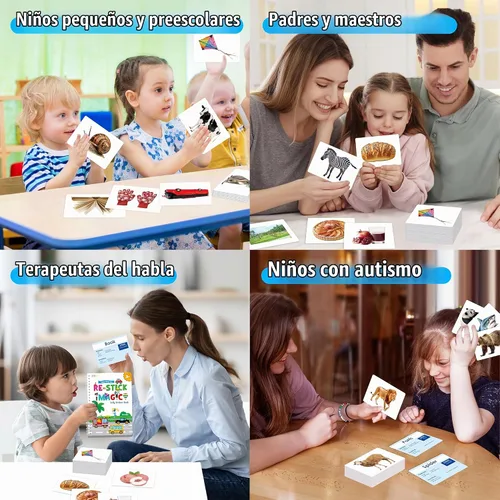 Vista 7 de 140 Tarjetas de imagen con sustantivos, tarjetas didácticas de imágenes, herramienta de desarrollo del habla para el autismo, material didáctico