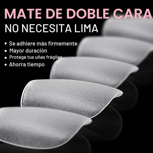 Vista 2 de AILLSA - Puntas de uñas de ataúd extra cortas de cobertura completa, puntas de uñas transparentes de gel acrílico 450 puntas de uñas postizas
