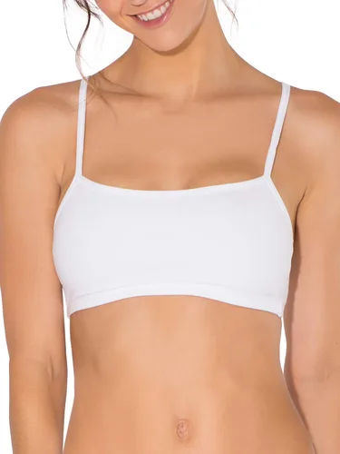 Vista 2 de Fruit of the Loom Women's Spaghetti Strap Cotton Pullover Sports Bra Value Pack