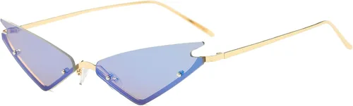 Vista 2 de Azoxus - Gafas de sol para mujer, diseño de triángulo futurista