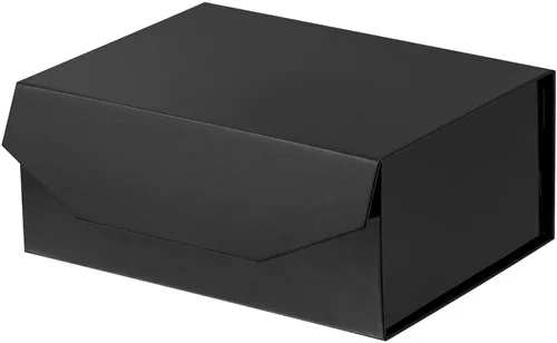 Vista 56 de 1 paquete de caja de regalo negra con tapas, pequeña de 12 x 8 x 2.7 pulgadas, cajas de regalo para ropa, cajas de regalo para camisas con cinta