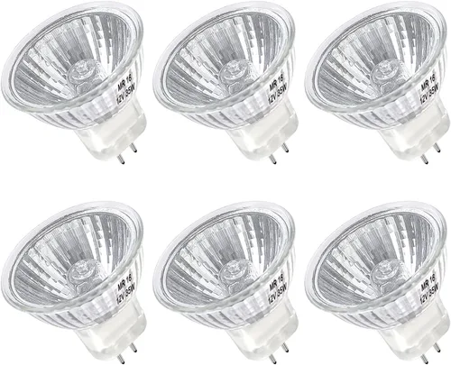 Vista 8 de Bombilla halógena MR16 de 20 W regulable de 12 V GU5.3 con base de dos pines con larga vida útil, bombillas MR16 blancas cálidas de 2700 K