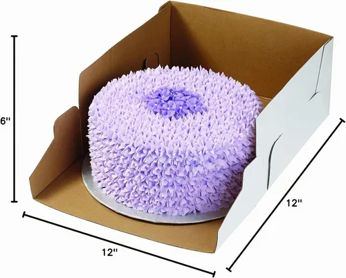 Vista 2 de Wilton Caja de pastel de 12 pulgadas con ventana para pastel de 10 pulgadas, juego de 2 piezas