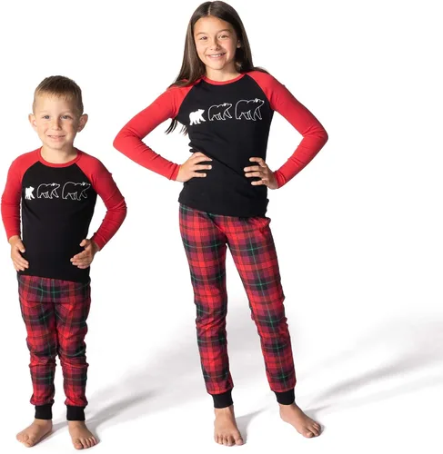 Vista 5 de JumpOff Jo - Matching Family, Mens, Womens, Kids, Infant Pajamas Set, Sizes Infant-Adult 2XL, Bear, Christmas Designs