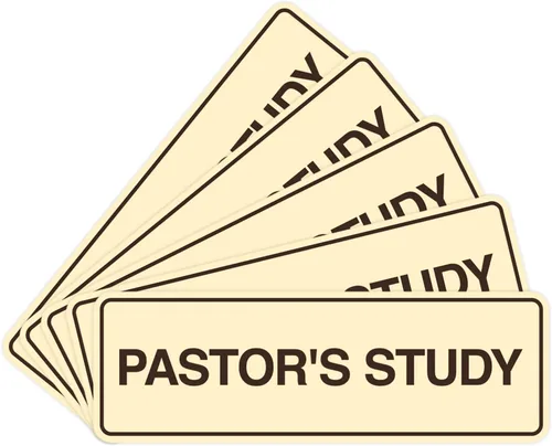 Vista 26 de Signs ByLITA Señal de estudio estándar del pastor (negro) - Pequeño