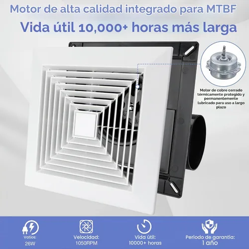 Vista 6 de Fanspex Extractor de techo de baño para circulación de aire
