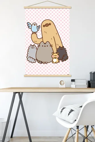 Vista 5 de Trends International Pusheen - Póster de pared con marco magnético