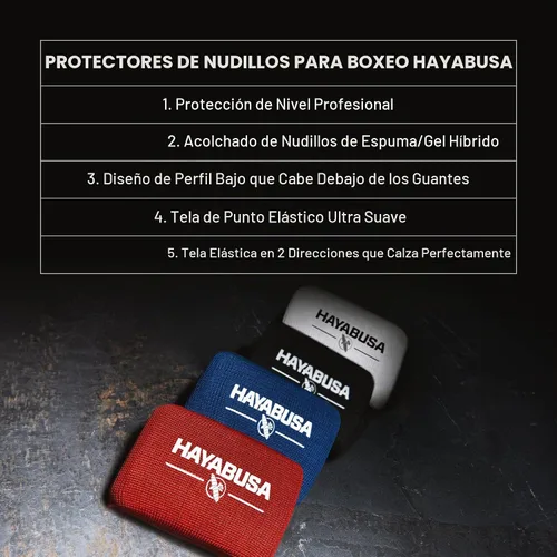 Vista 7 de Hayabusa Protectores de nudillos de boxeo