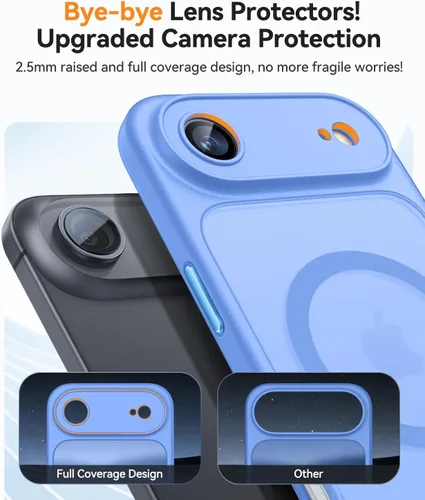 Vista 27 de CANSHN Funda magnética compatible con iPhone Air (6.5 pulgadas), mejorada [protección completa de la cámara] [compatible con Magsafe]