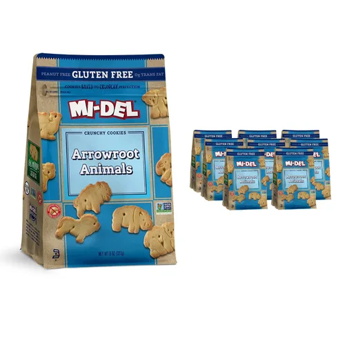 Vista 4 de Mi-Del - Galletas de animales de arrurruz, sin gluten, 8 onzas