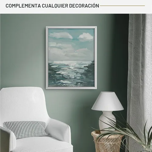 Vista 40 de MCS - Marco flotante de lona, 12 x 16, negro y dorado, paquete de 1