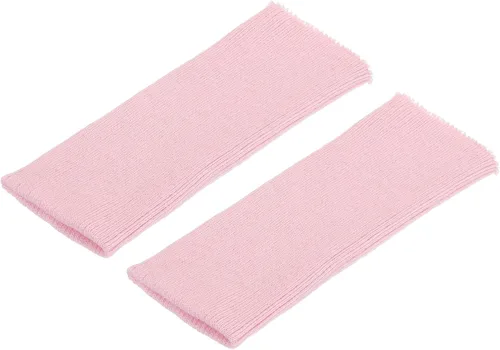 Vista 13 de MECCANIXITY Puños elásticos con bordes acanalados de 4 x 3.5 pulgadas, tela de algodón, cinta elástica para coser, color negro, 1 par