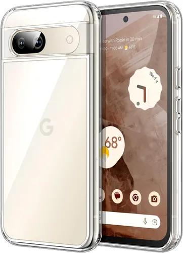 Vista 11 de JETech Funda para Google Pixel 7a de 6.1 pulgadas 2023, no se pone amarillenta, a prueba de golpes, funda protectora para teléfono, parte trasera
