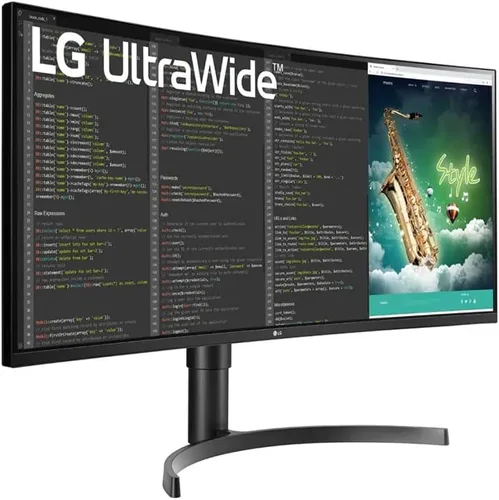 Vista 3 de LG Monitor curvo 35BN75CN-B VA HDR QHD UltraWide™ de 35" (3440x1440) con frecuencia de actualización de 100Hz, 5 ms (GGTG), USB Type-C™, AMD