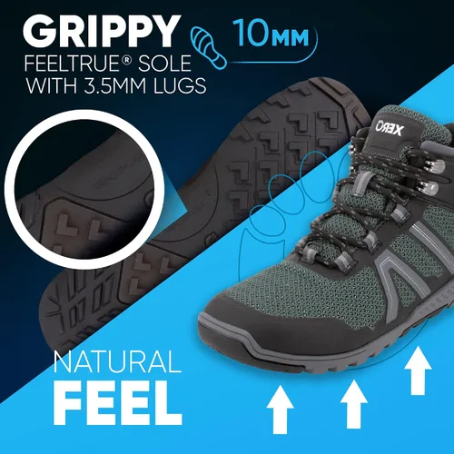 Vista 5 de Xero Shoes Women's Xcursion Fusion - Zero Drop, Fully Waterproof Hiking Boot
