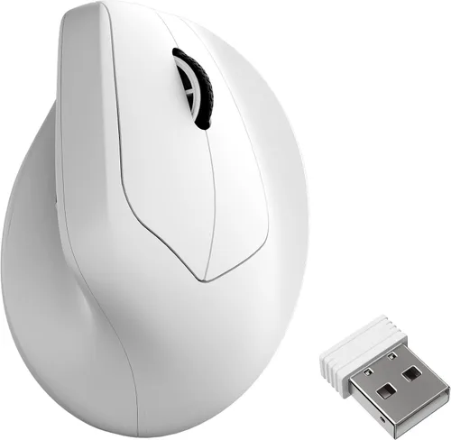 Vista 9 de Keychron Ratón Inalámbrico Ergonómico M5, 8000Hz Tri-Modo 2.4 GHz/Bluetooth 5.1/Con Cable, Sensor PixArt 3950, 30000 DPI, Ergonómico Ligero con Negro
