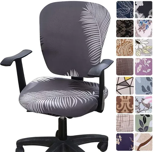 Vista 21 de Melaluxe - Funda para silla de oficina de computadora, funda universal protectora y elástica, cubierta elástica para silla giratoria