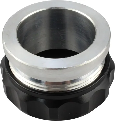 Vista 4 de OD 2"/50.8mm Aleación de aluminio Tapa de combustible Soldadura en el cuello de relleno Tapa del tanque de aceite Negro, soldadura en el cuello