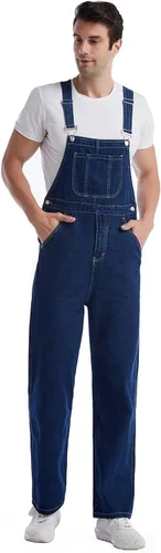 Vista 4 de XiskCan Fashion Mens Denim Overalls FZ-OV
