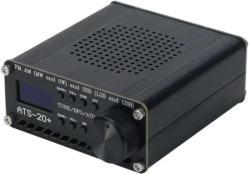 Vista 9 de ATS-20 Plus V2 SI4732 Receptor de radio de banda completa, FM AM LW SW receptor de banda mundial con altavoz, antena, receptor de radio portátil