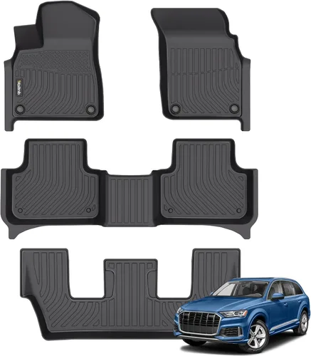 Vista 209 de Tapetes de piso para todo clima y forro de carga con respaldo para Chevrolet Suburban de 7 asientos 2021-2025 / GMC Yukon XL de 7 asientos
