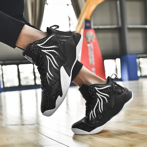Vista 2 de CJSPORX Zapatos de baloncesto para hombre transpirables antideslizantes a la moda