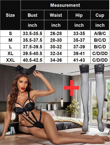 Vista 6 de Avidlove Lencería para mujer con brasier push up, lencería de una pieza con aros