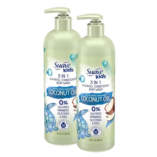 Vista 5 de Suave Kids Coconut - Champú acondicionador 3 en 1 para el cuerpo