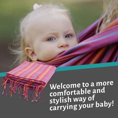 Vista 5 de tela Wrap Baby Carrier para bebés y niños, Autumn