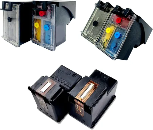 Vista 3 de Cartuchos de tinta Ciss 65XL y botellas de repuesto de tinta compatibles con HP Deskjet 3700 3758 3720 3730 3732 2600 2625 2628 2635 2655 2680 3772