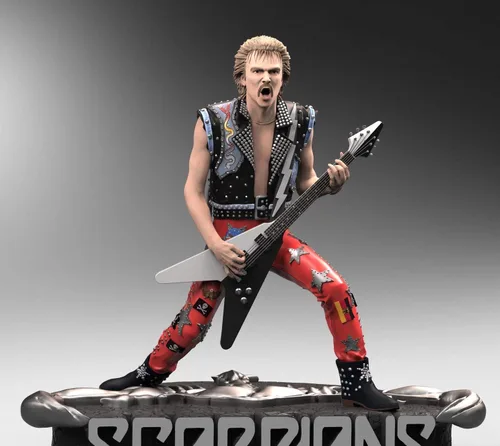 Vista 2 de Knucklebonz Rudolf Schenker (Scorpions) Estatua coleccionable de edición limitada - Icono del rock, con licencia oficial, incluye CoA