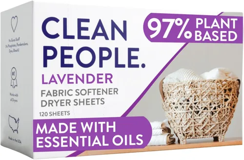 Vista 14 de The Clean People Hojas suavizantes de tela, hojas de secadora, suavizan y eliminan la adherencia estática, suavizante vegano para ropa, aceites