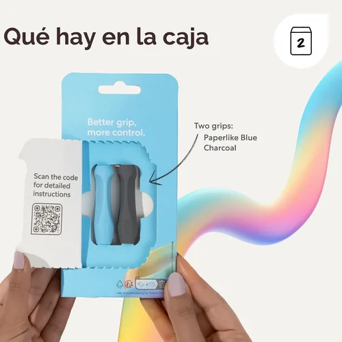 Vista 6 de Paperlike Empuñaduras para Apple Pencil de 1ª y 2ª Generación, USB-C y Pro - Juego de 2 - Precisión ergonómica