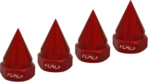 Vista 6 de FLMLF Tuerca de tornillo fija de cono de metal CNC (4 unids/juego) para 1/5 HPI Rovan Baja 5B SS 5T 5SC piezas (rojo)