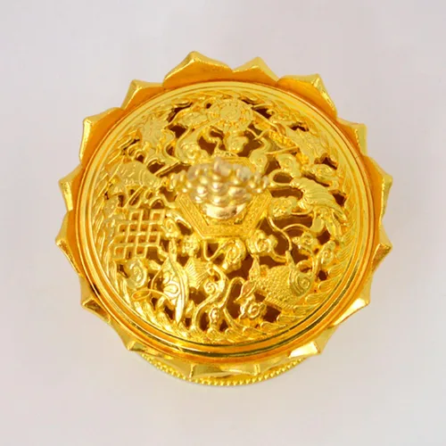 Vista 4 de Buddha Lotus Flower Zinc Aleación Metal Incienso Quemador Incienso Titular Incienso Incienso para palo/Cono/Pequeña Bobina Incienso