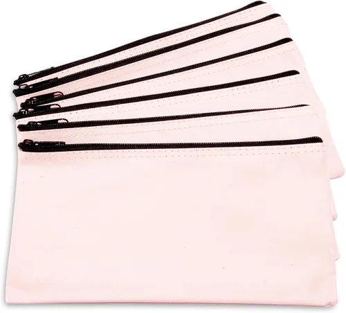 Vista 12 de DALIX Bolsas de dinero con cremallera para depósito bancario, 6 unidades, color negro
