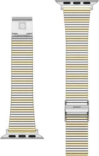 Vista 9 de Anne Klein Correa de acero inoxidable para Apple Watch, segura, ajustable, correa de repuesto para Apple Watch, se adapta a la mayoría de muñecas