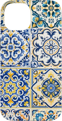 Vista 4 de Funda para iPhone 17 con diseño de azulejos mediterráneos sicilianos
